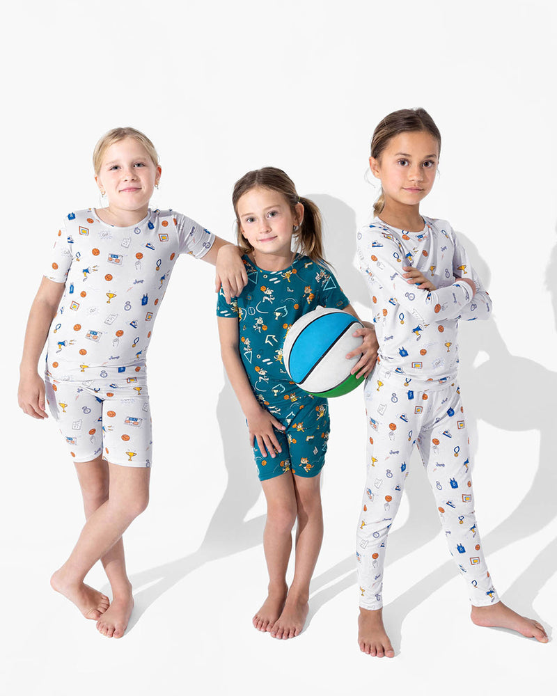 All Star Basketball Bamboo Kids Pajama Short Set