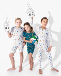 All Star Basketball Bamboo Kids Pajama Short Set