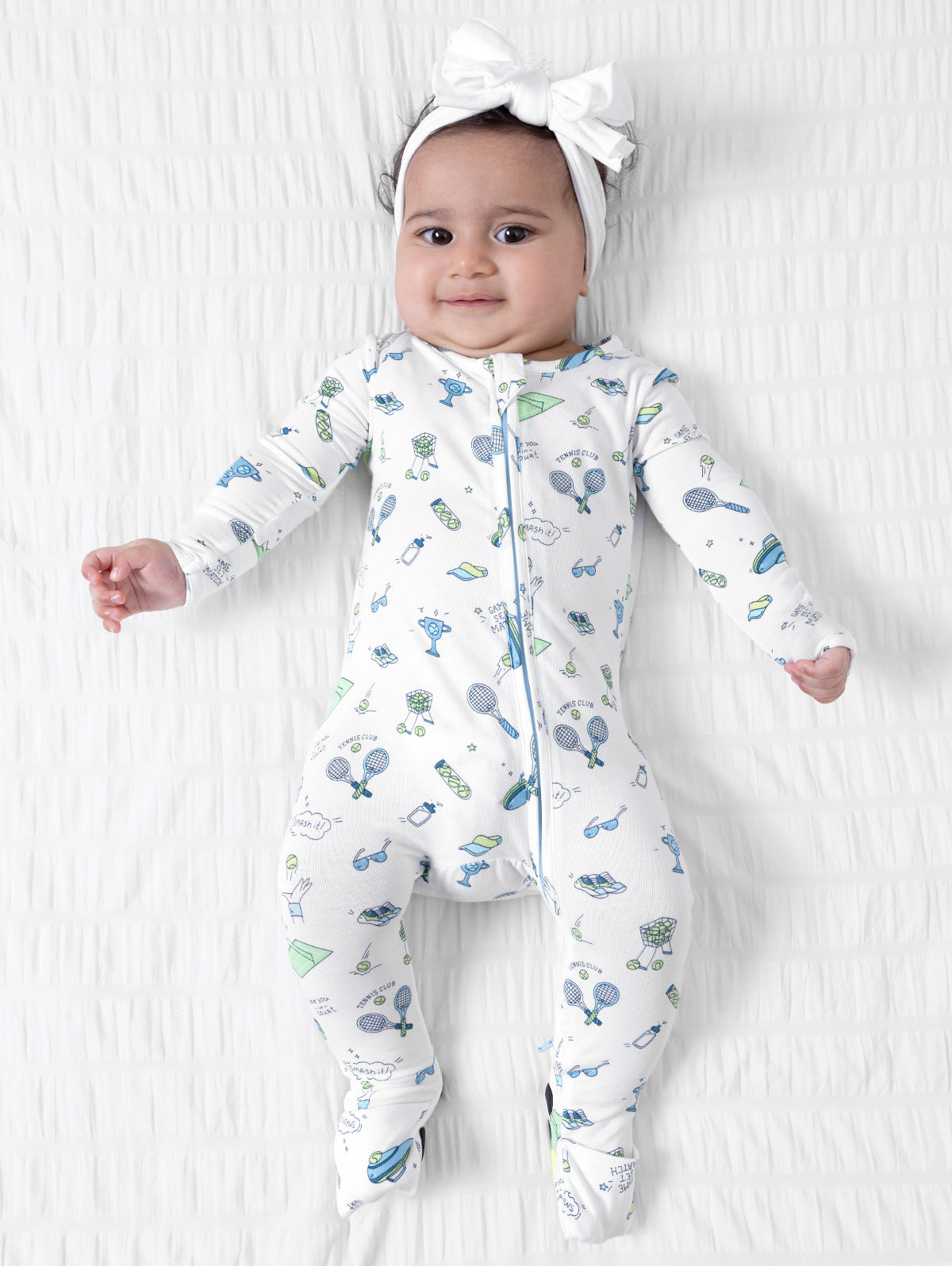 Tennis Bamboo Convertible Footie