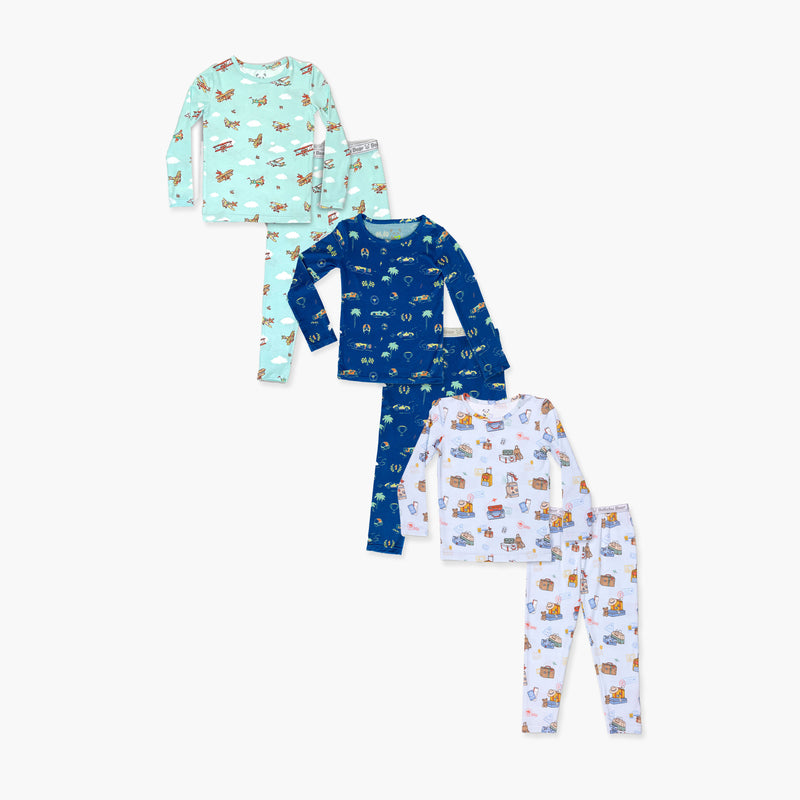 Staycation Bamboo Kids Pajamas Bundle