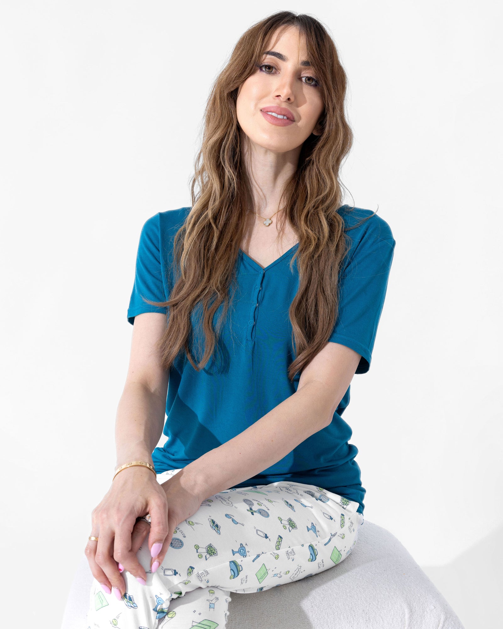 Tennis Bamboo Women's Pajama Set