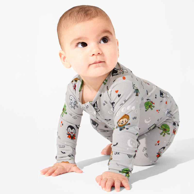 Little Monsters Bamboo Convertible Footie