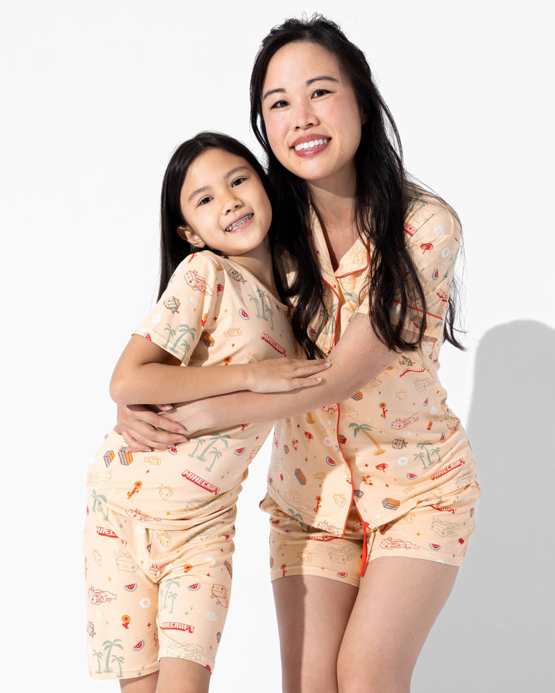 Minecraft: Summer Vibes Kids Pajama Short Set
