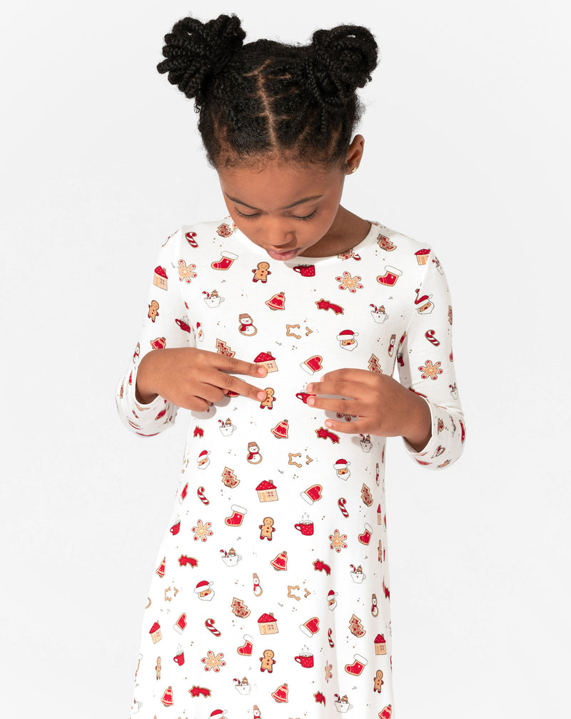 Sugar Cookies Bamboo Girls' Long Sleeve Dress