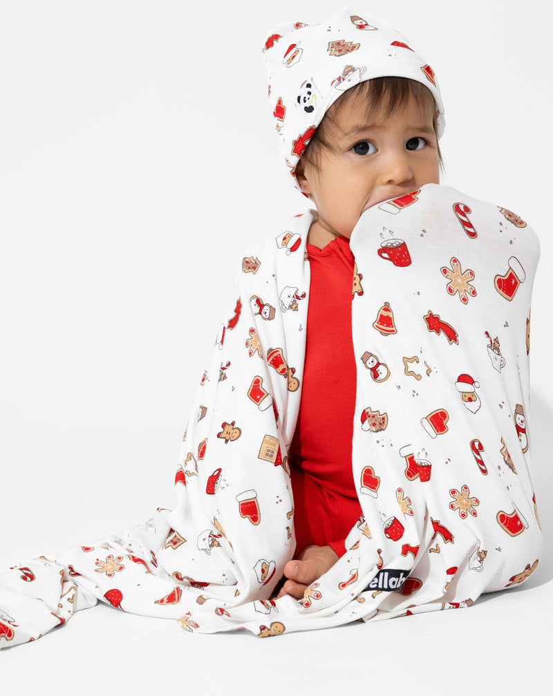 Sugar Cookies Bamboo Swaddle & Beanie Set