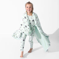 Minecraft Sleep Repeat Bamboo Kids Pajamas