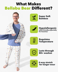 Boxing Bamboo Men's Pajama Set