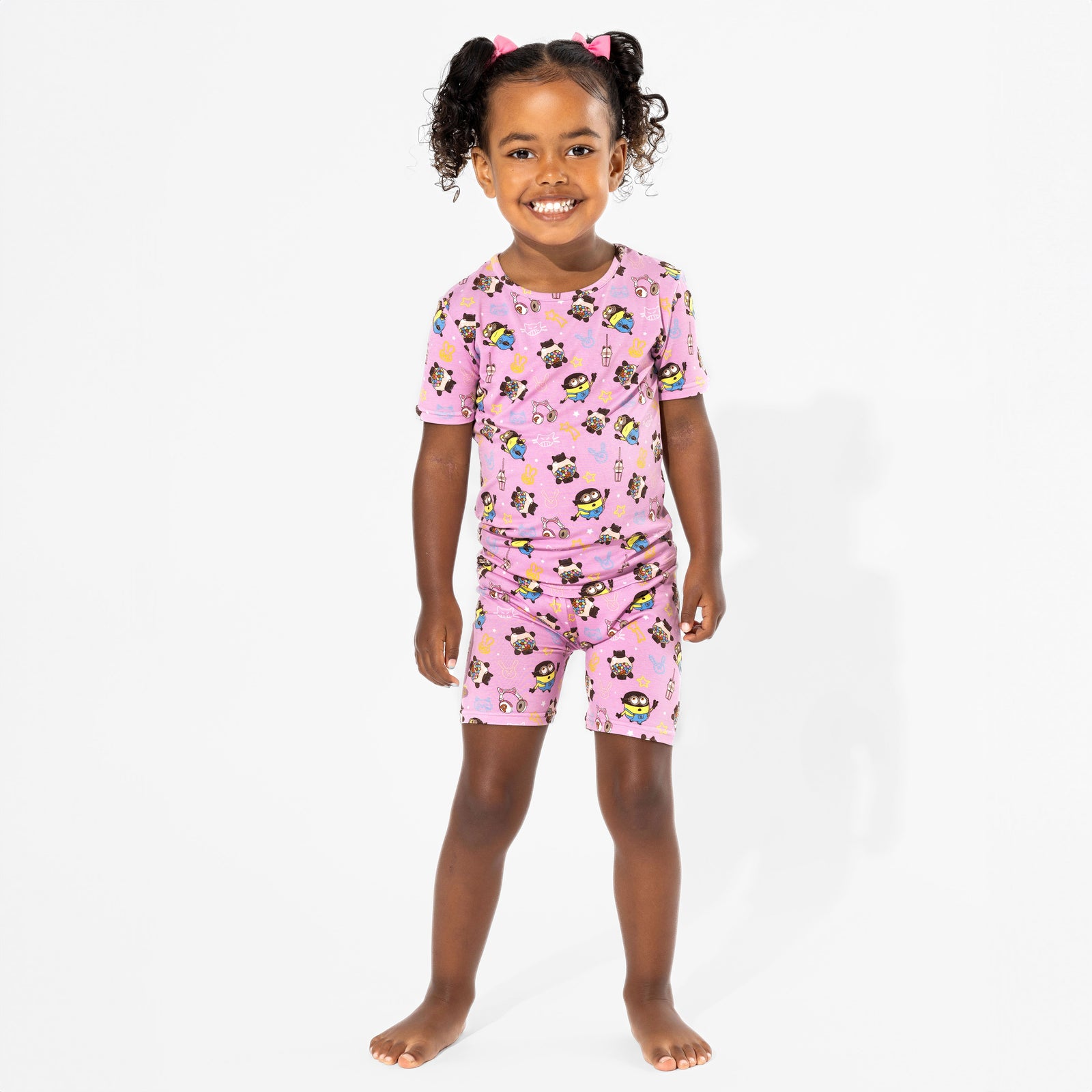 Despicable Me 4: Minions Always Popping Bamboo Kids Pajama Short Set