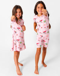 Supergirl & Krypto Bamboo Girls' Short Sleeve Dress