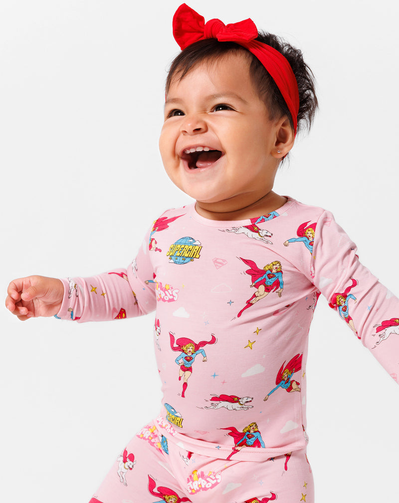 Supergirl & Krypto Bamboo Kids Pajamas