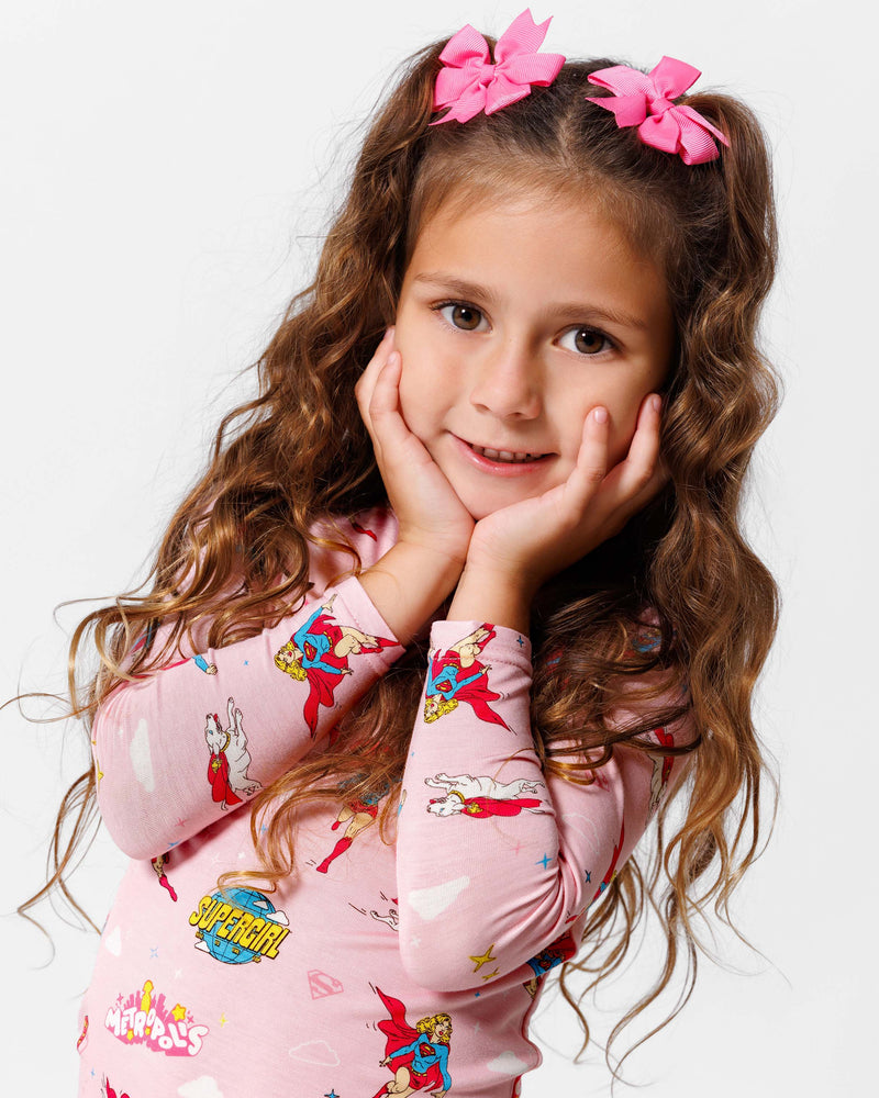 Supergirl & Krypto Bamboo Kids Pajamas