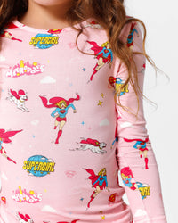 Supergirl & Krypto Bamboo Kids Pajamas