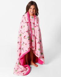 Supergirl & Krypto Bamboo Sherpa Blanket