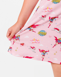 Supergirl & Krypto Bamboo Girls' Short Sleeve Dress