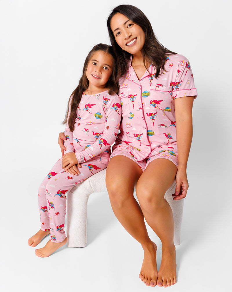 Supergirl & Krypto Bamboo Women's Pajama Shorts Set