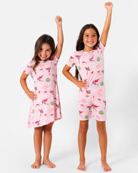 Supergirl & Krypto Bamboo Girls' Short Sleeve Dress