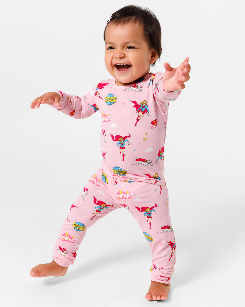 Supergirl & Krypto Bamboo Kids Pajamas