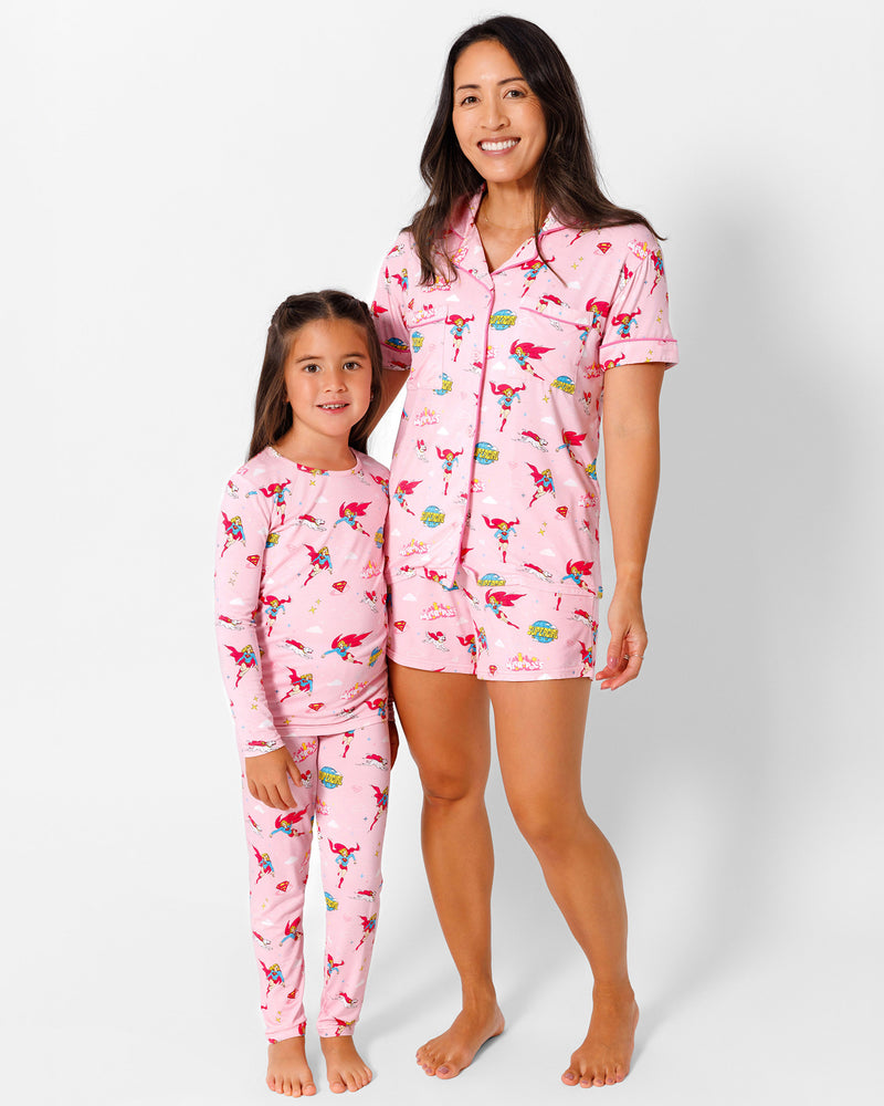 Supergirl & Krypto Bamboo Women's Pajama Shorts Set