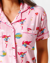 Supergirl & Krypto Bamboo Women's Pajama Shorts Set