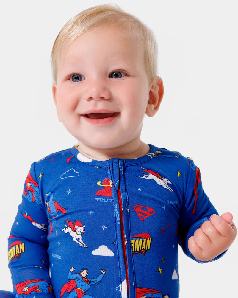 Superman & Krypto Bamboo Convertible Footie
