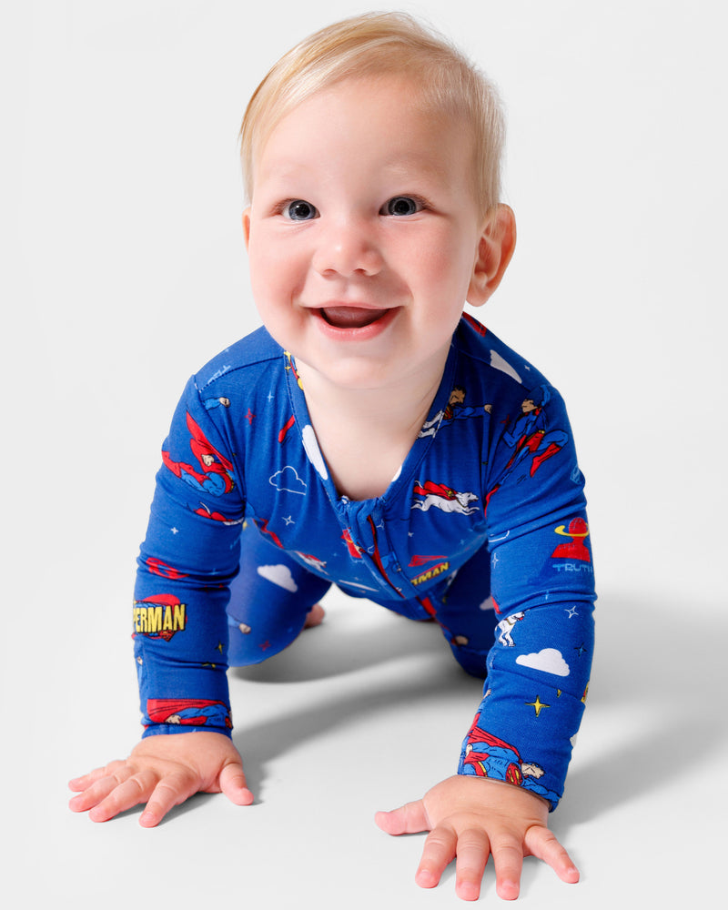 Superman & Krypto Bamboo Convertible Footie