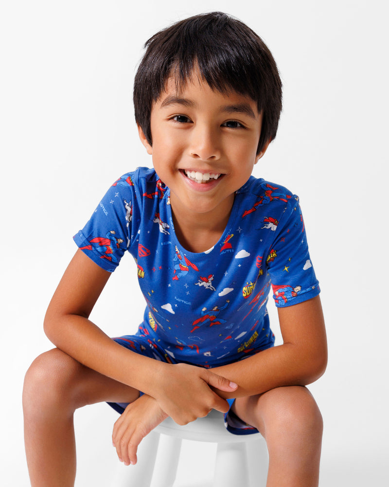 Superman & Krypto Bamboo Kids Pajama Short Set