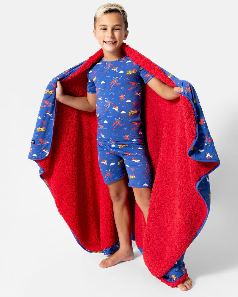 Superman & Krypto Bamboo Sherpa Blanket