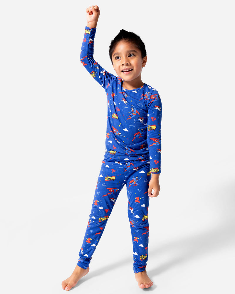 Superman & Krypto Bamboo Kids Pajamas