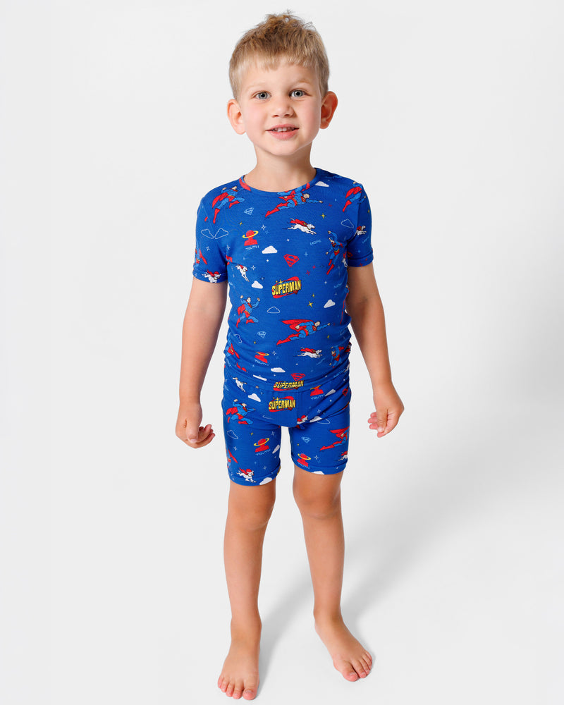 Superman & Krypto Bamboo Kids Pajama Short Set