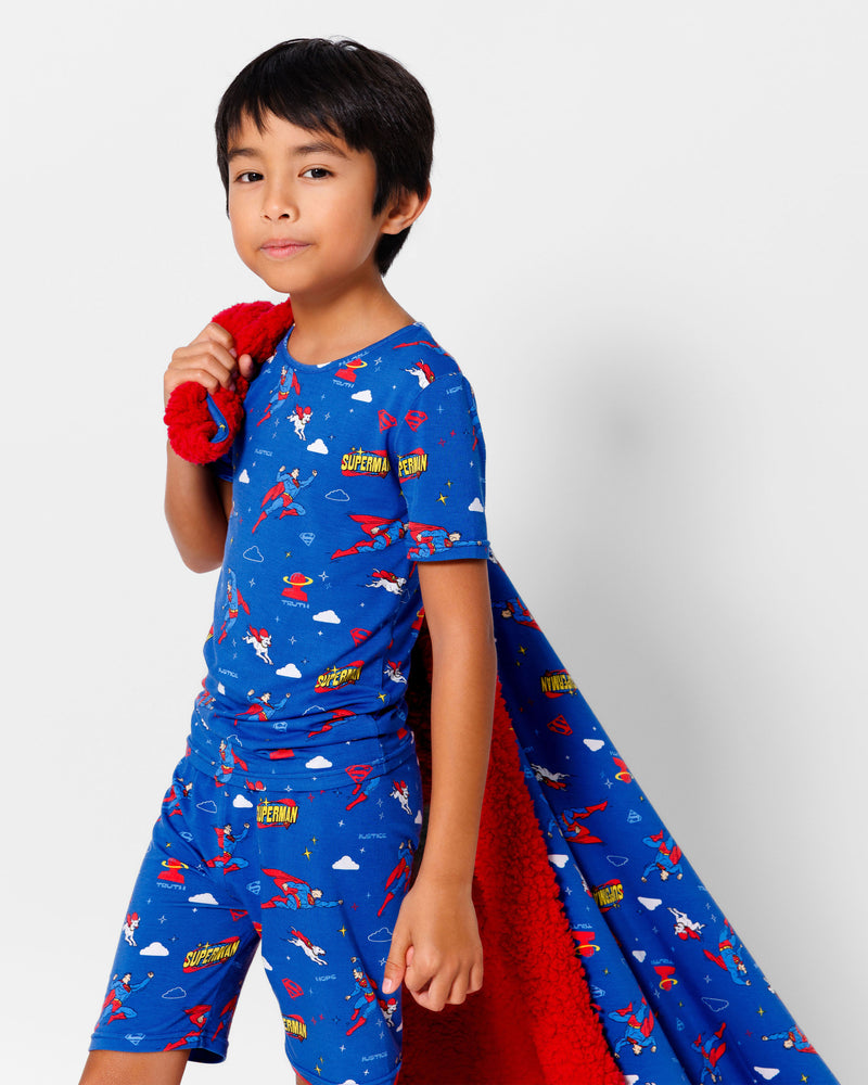 Superman & Krypto Bamboo Kids Pajama Short Set