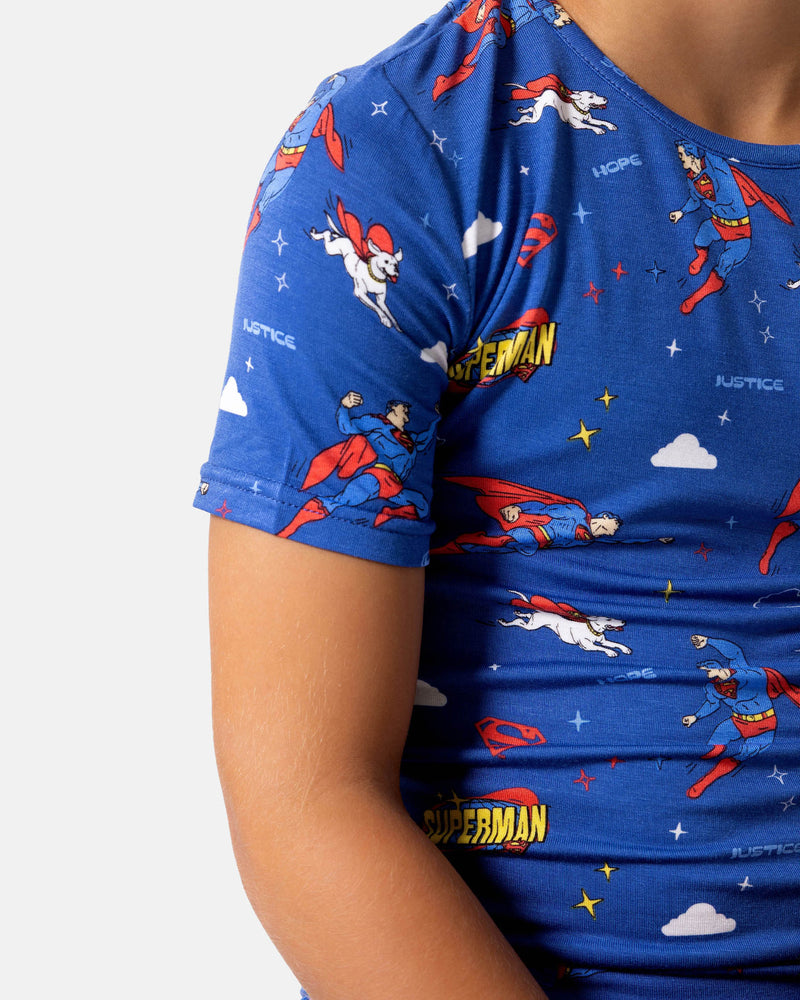 Superman & Krypto Bamboo Kids Pajama Short Set