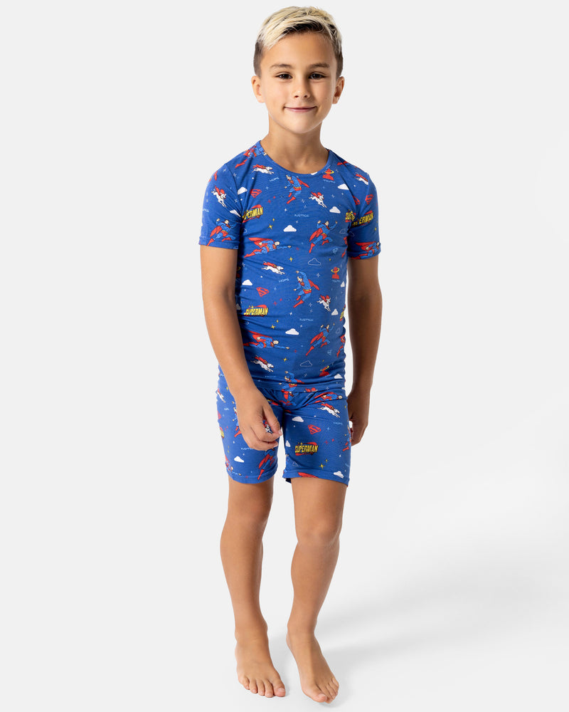 Superman & Krypto Bamboo Kids Pajama Short Set