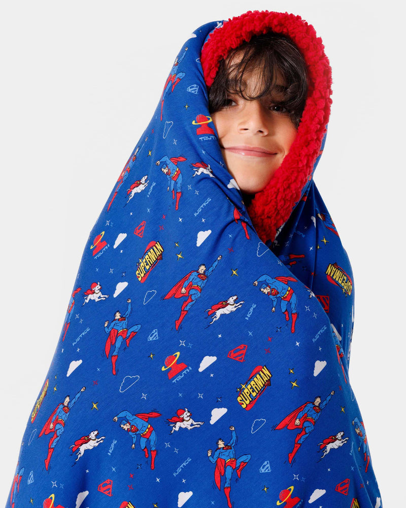 Superman & Krypto Bamboo Sherpa Blanket