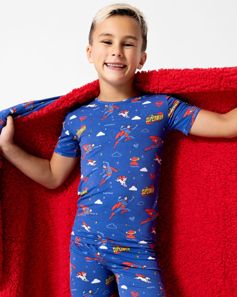 Superman & Krypto Bamboo Kids Pajama Short Set