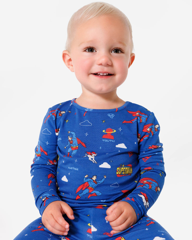 Superman & Krypto Bamboo Kids Pajamas