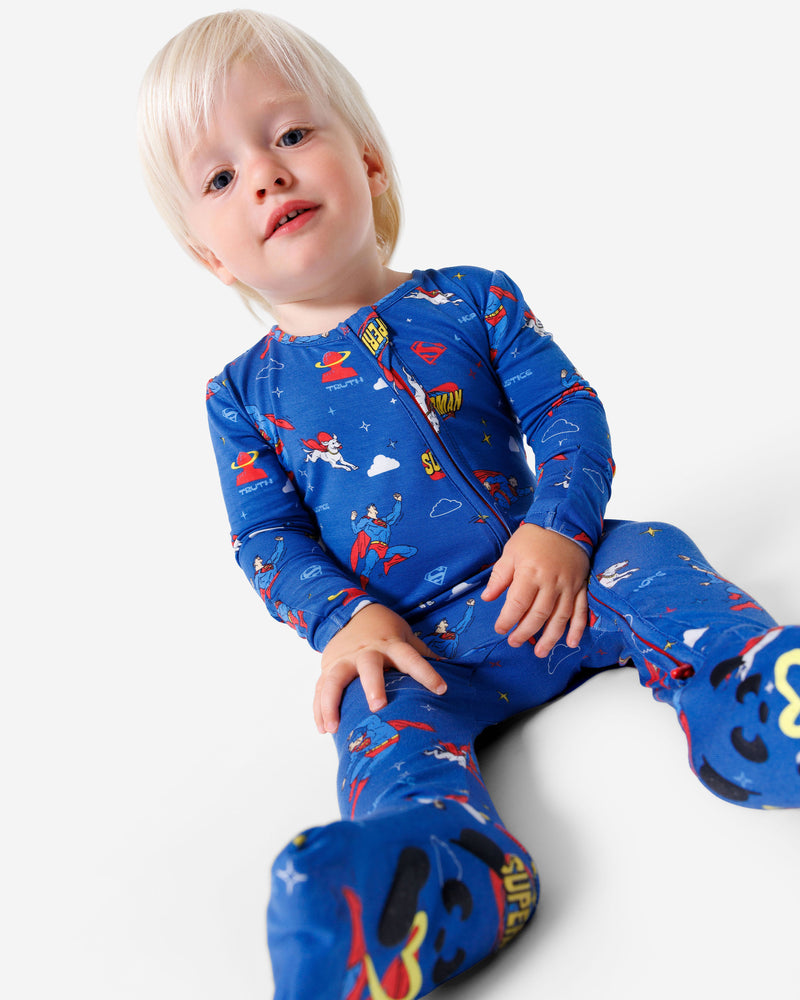Superman & Krypto Bamboo Convertible Footie
