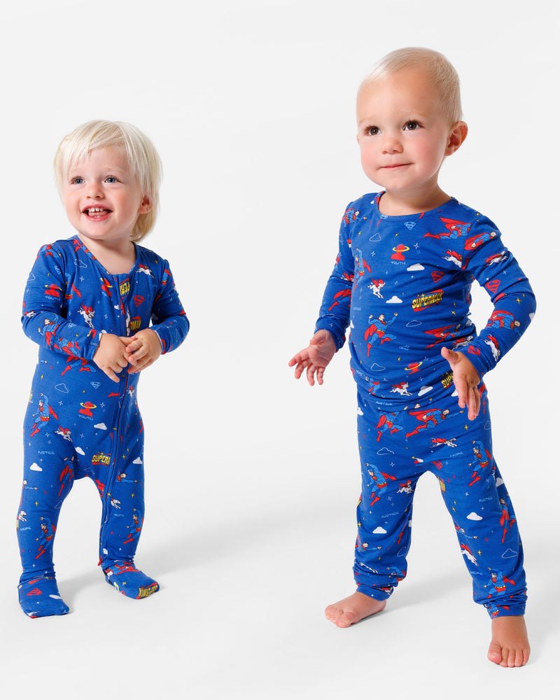 Superman & Krypto Bamboo Convertible Footie