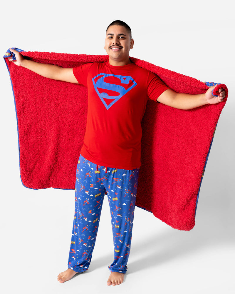 Superman & Krypto Bamboo Sherpa Blanket