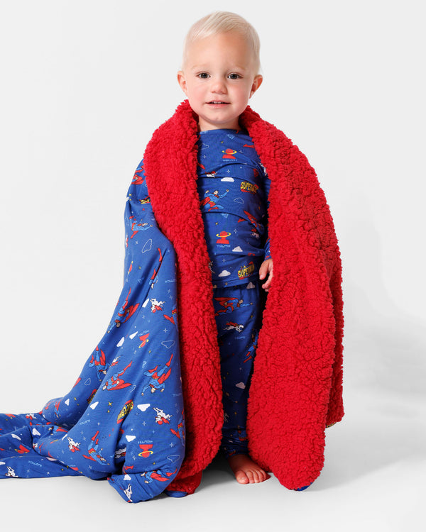 Superman & Krypto Bamboo Sherpa Blanket