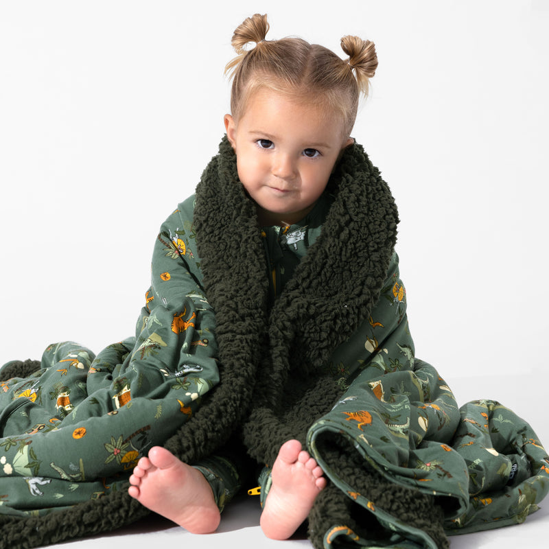 Jurassic Park: Safari Bamboo Sherpa Blanket