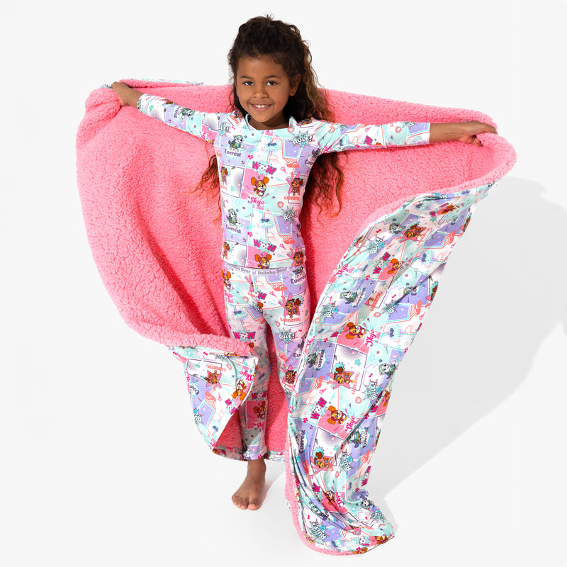 PAW Patrol: Comic Girl Pups Bamboo Sherpa Blanket