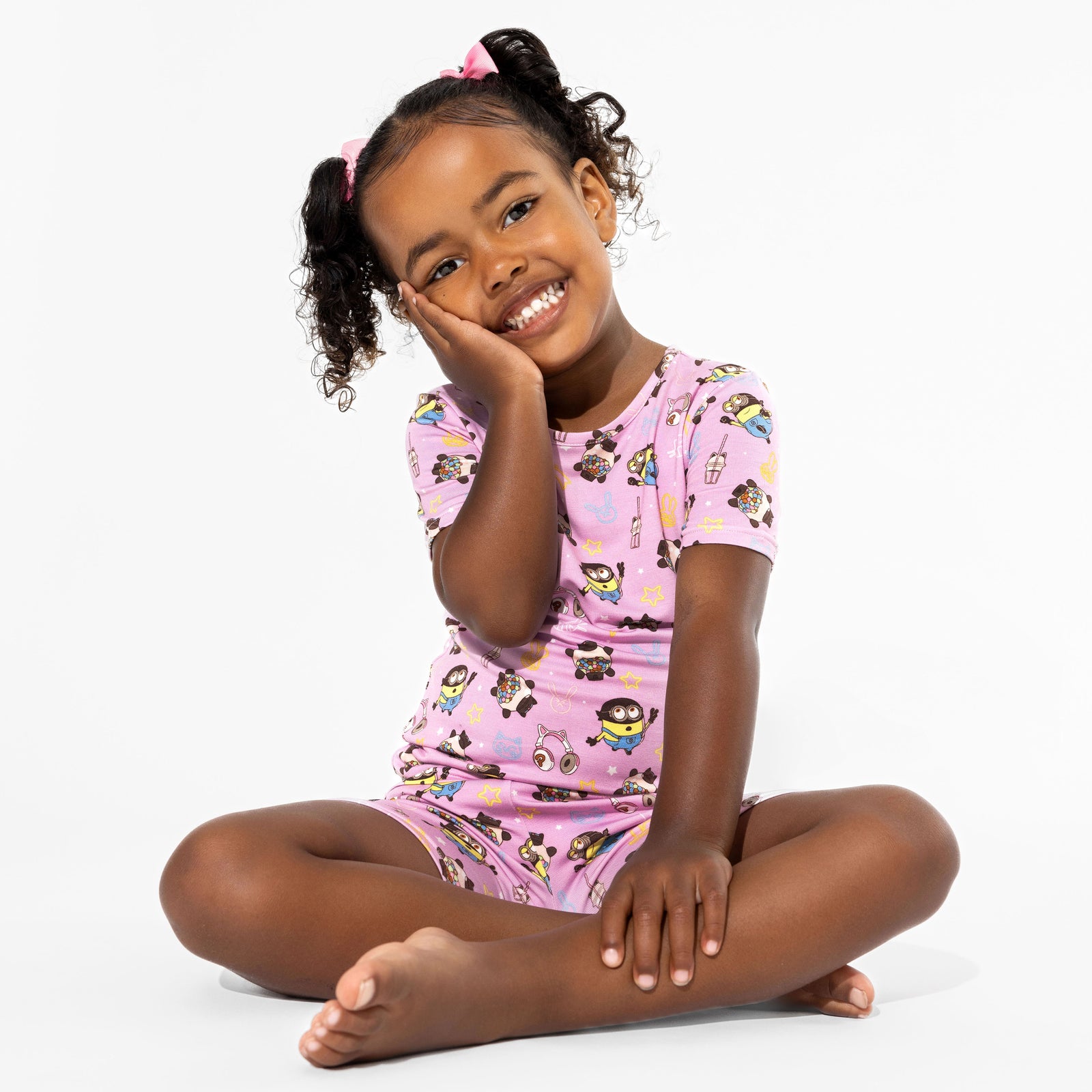 Despicable Me 4: Minions Always Popping Bamboo Kids Pajama Short Set