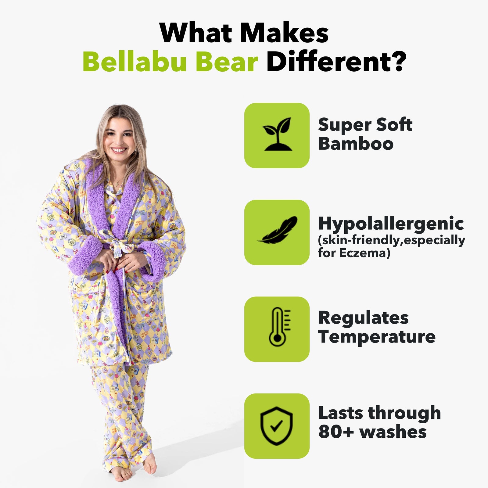 Clueless As If! Bamboo Sherpa Bathrobe