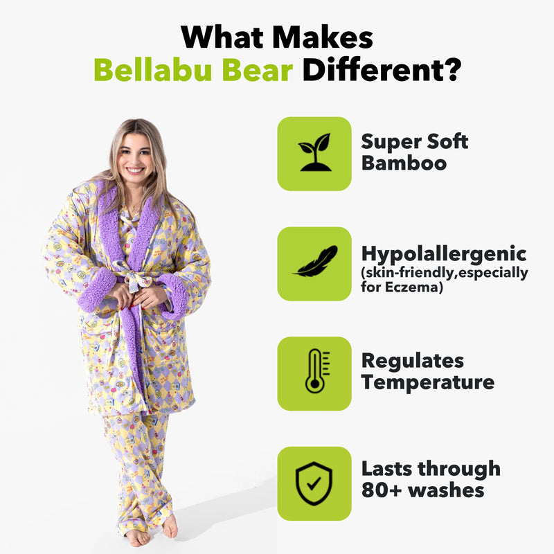 Clueless As If! Bamboo Sherpa Bathrobe