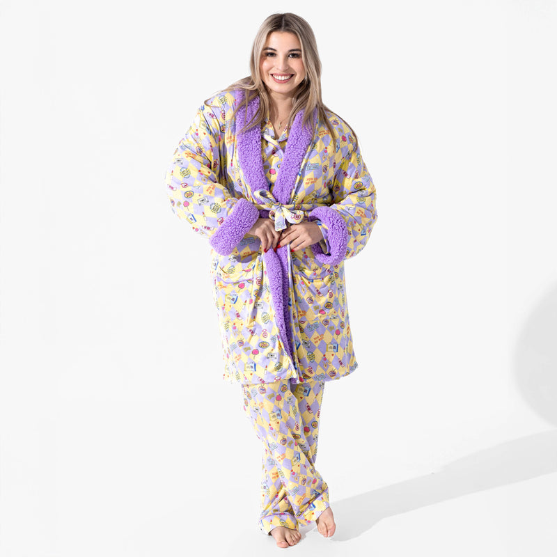 Clueless As If! Bamboo Sherpa Bathrobe