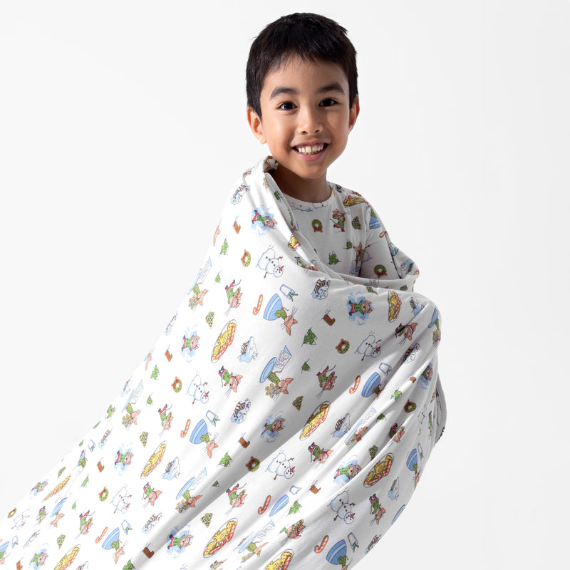 If You Give A Mouse A Cookie Christmas Bamboo Sherpa Blanket