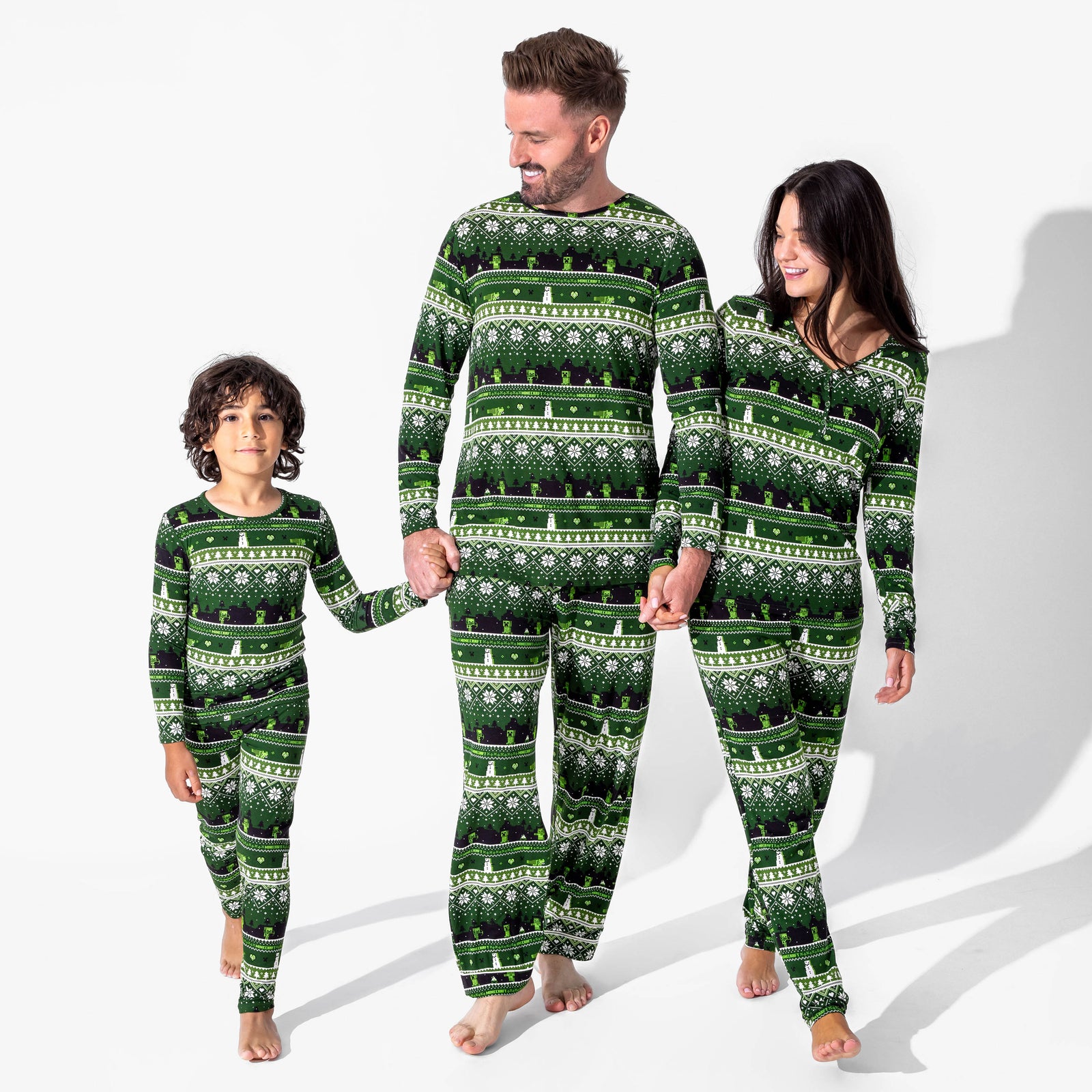 Minecraft Creeper Holiday Bamboo Women's Pajama Set