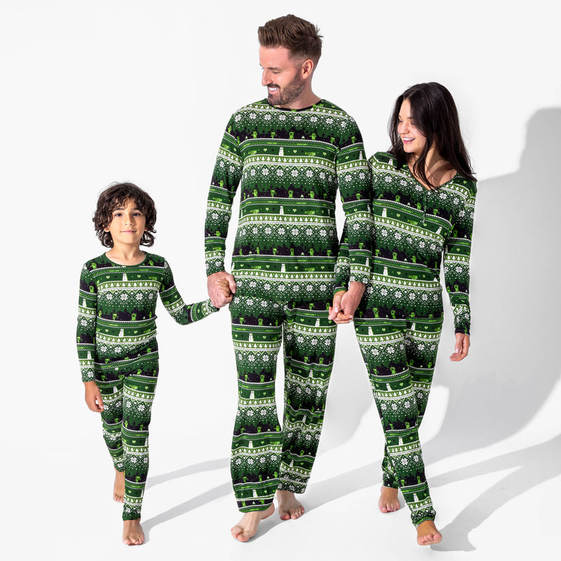 Minecraft Creeper Holiday Bamboo Women's Pajama Set