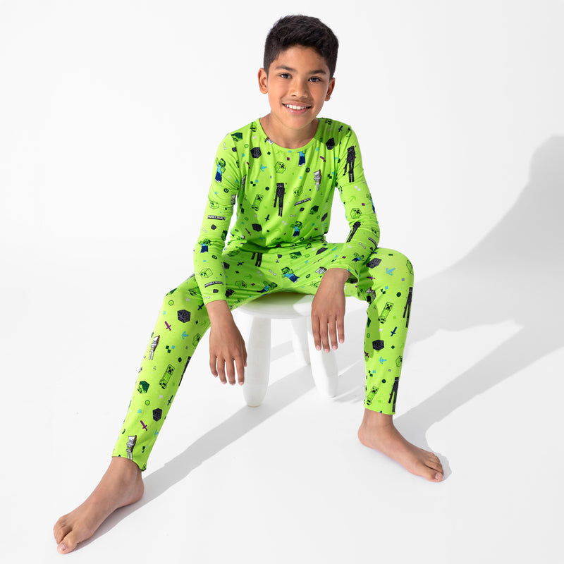 Minecraft Mob Squad Bamboo Kids Pajamas