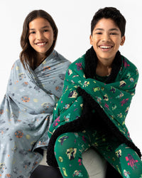 Minecraft: Midnight Mobs Bamboo Sherpa Blanket